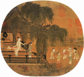 唐代彩绘 