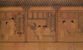 唐代彩绘  