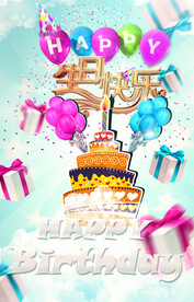 生日海报、贺卡、封面