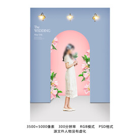 恩爱的情侣夫妻写真相册场景