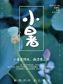 小暑海报