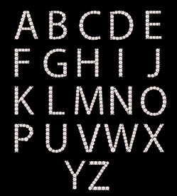 钻石字母字体