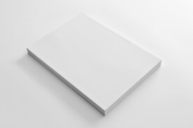 白色背景简约名片样机展示模板