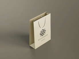 纸质商超购物袋样机PSD模板