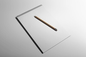 铅笔白纸场景样机效果展示