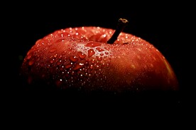 红苹果特写 