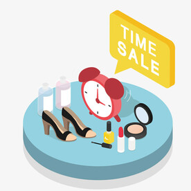 限时促销插画 