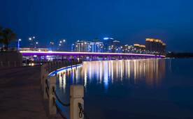 扬州明月湖夜景