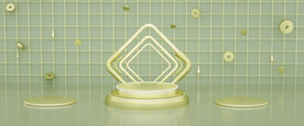 C4D模型小清新风格电商立体