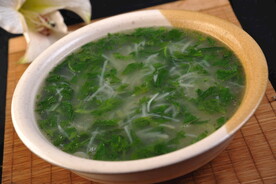 芹菜叶土豆丝汤