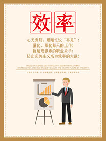 企业文化精神展板 效率