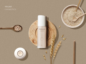 高端简约化妆品合成图片