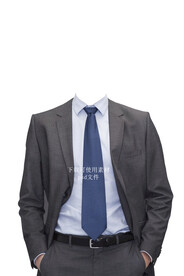 半身照西装衣服