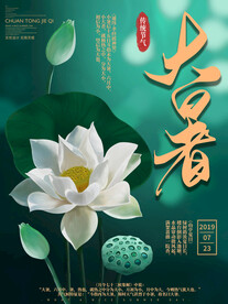 大暑海报 