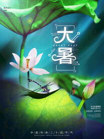 大暑海报