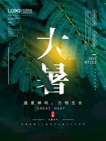 大暑海报 