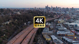 短视频素材航拍城市建筑群立交桥