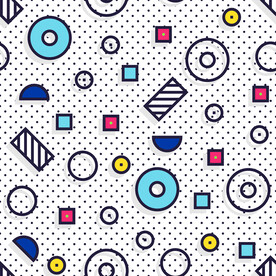 孟菲斯印花图案