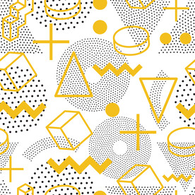 孟菲斯印花图案