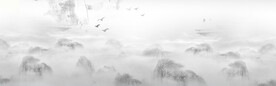中国风水墨banner海报背景