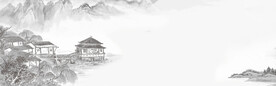 中国风水墨banner海报背景