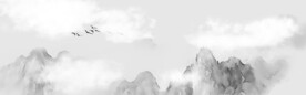 中国风水墨banner海报背景