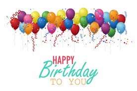 生日背景 节日气球      