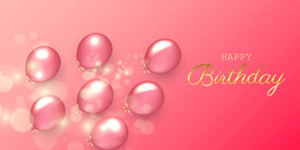 生日背景 节日气球      