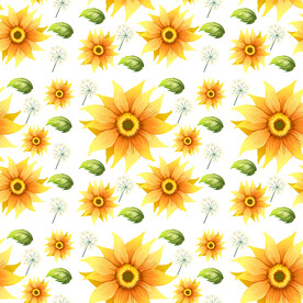 向日葵插画图片