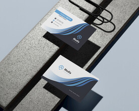 名片样机卡片正反面展示