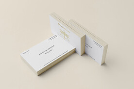 名片样机卡片正反面展示