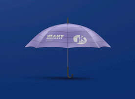 太阳伞雨伞广告伞样机贴图模板