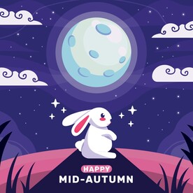 卡通中秋节 