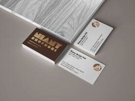 雅致哑光名片样机PSD模板