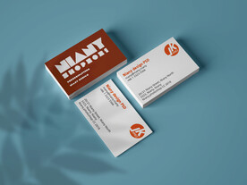 雅致哑光名片样机PSD模板