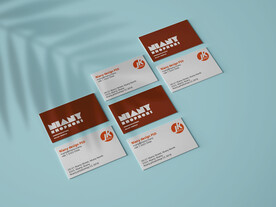 雅致哑光名片样机PSD模板