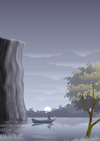 风景插画 