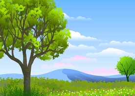 风景插画 