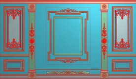 罗马柱整体背景墙