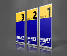 易拉宝样机PSD贴图样机