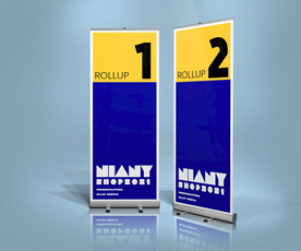 易拉宝样机PSD贴图样机