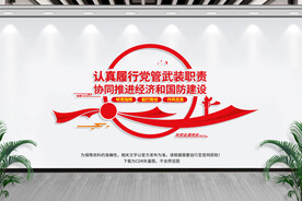 党管武装文化墙