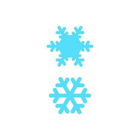 蓝色雪花 矢量图标 免抠元素