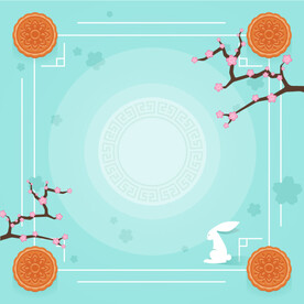 清新中秋节背景