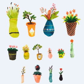 png格式植物花卉手绘素材