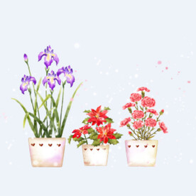 png格式植物花卉手绘素材