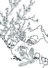 梅花双雀