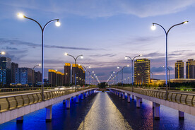 大桥夜景霓虹