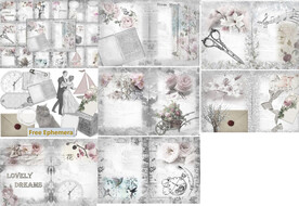 浪漫婚礼花卉剪贴画素材合集