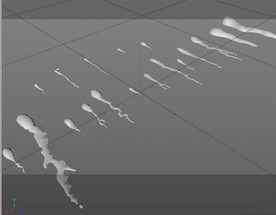 C4D模型水滴水珠露珠